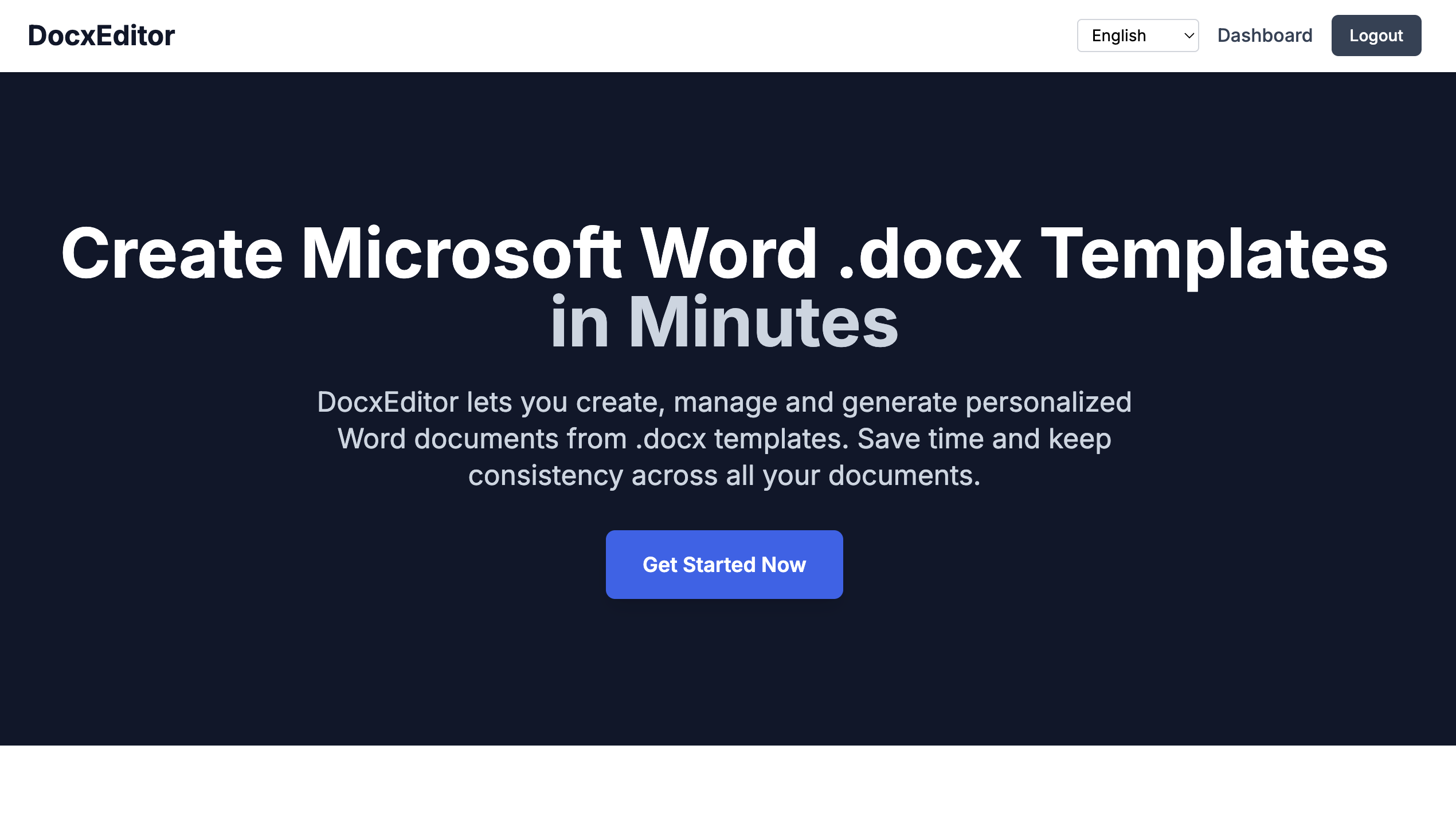DocxEditor - Document Template Editor